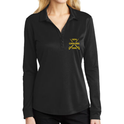 Cavaliers Ladies Silk Touch Performance Long Sleeve Polo Thumbnail
